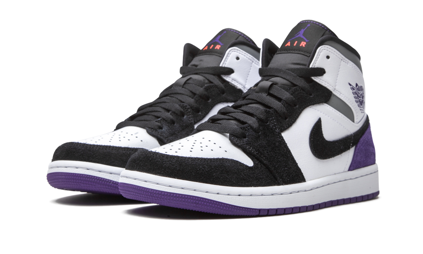 Air Jordan 1 Mid SE "Court Purple Suede" 852542 105