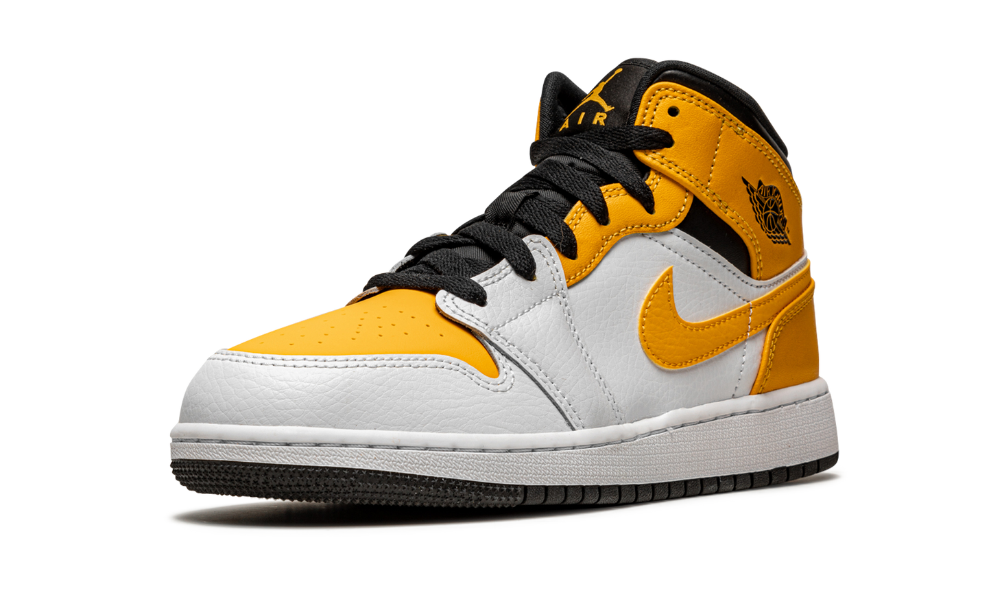 Jordan 1 Mid GS "White / University Gold" 554725 170