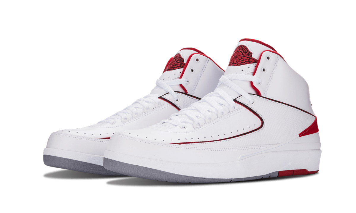 Air Jordan 2 Retro "White/Varsity Red" 385475 102