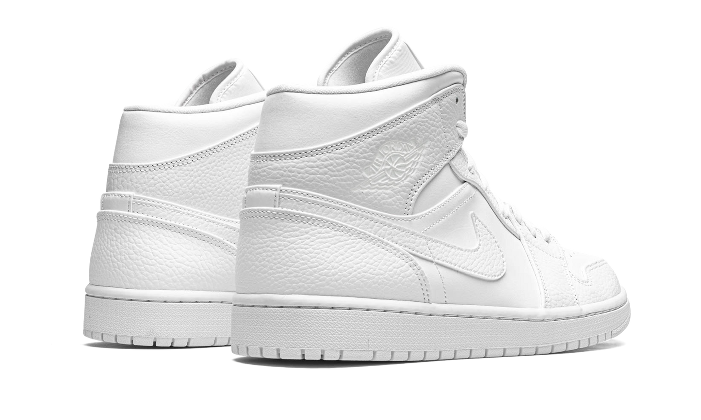 Air Jordan 1 Mid "Triple White" 554724 130