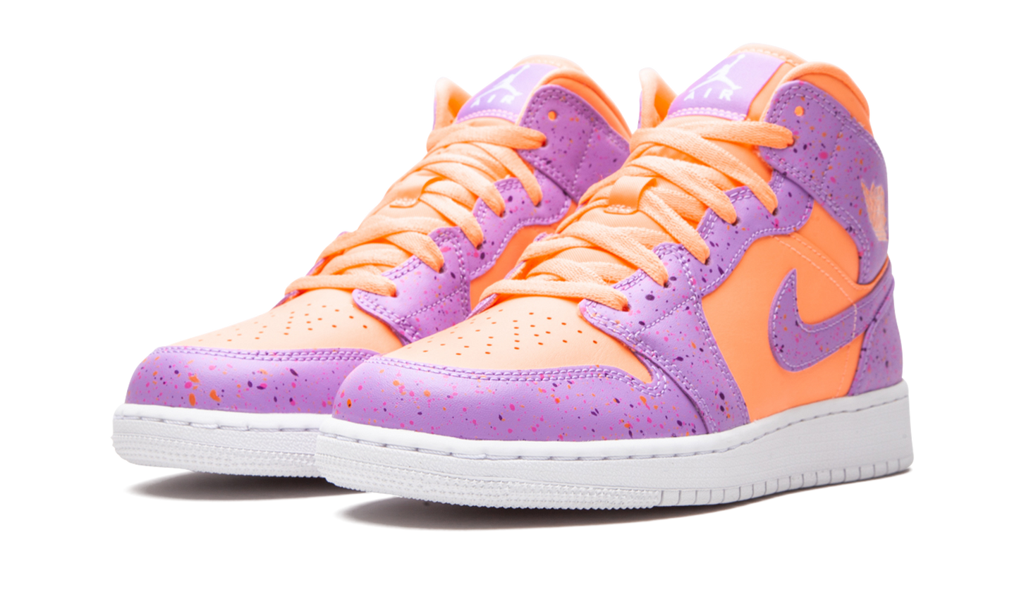 Air Jordan 1 Mid SE GS "Orange Pulse / Atomic Violet"