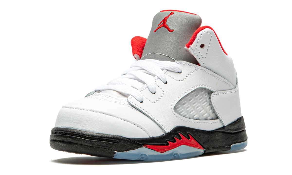 Air Jordan 5 Retro TD "Fire Red Silver Tongue 2020" 440890 102
