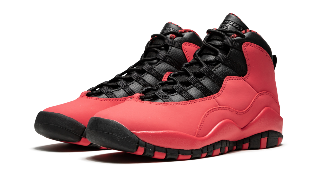 Air Jordan 10 Retro GS "Fusion Red" 487211 605