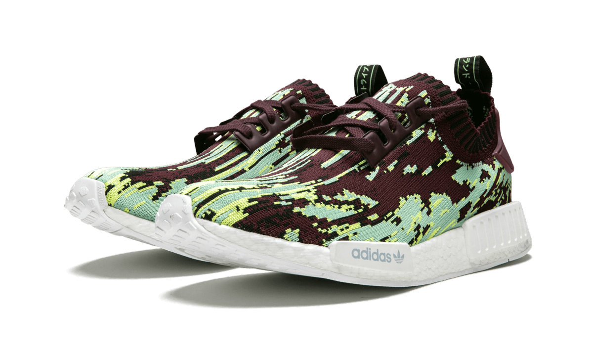 NMD R1 PK "Sneakersnstuff Datamosh 2.0 - Maroon"