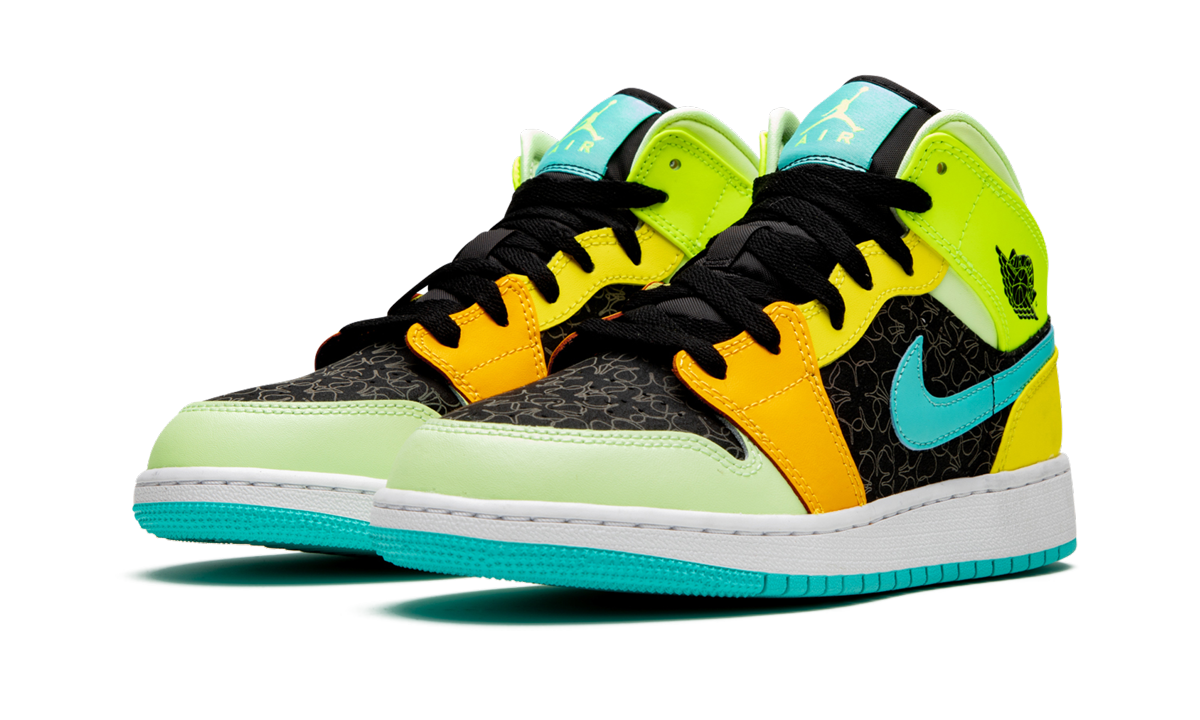 Air Jordan 1 Mid SE GS "Four Leaf Clover" BQ6931 037