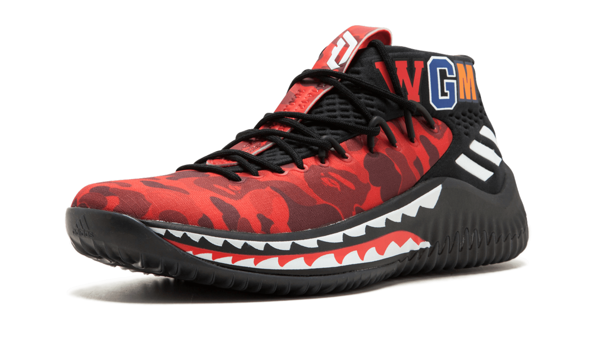 DAME4 Bape "Red Shark ABC Camo"