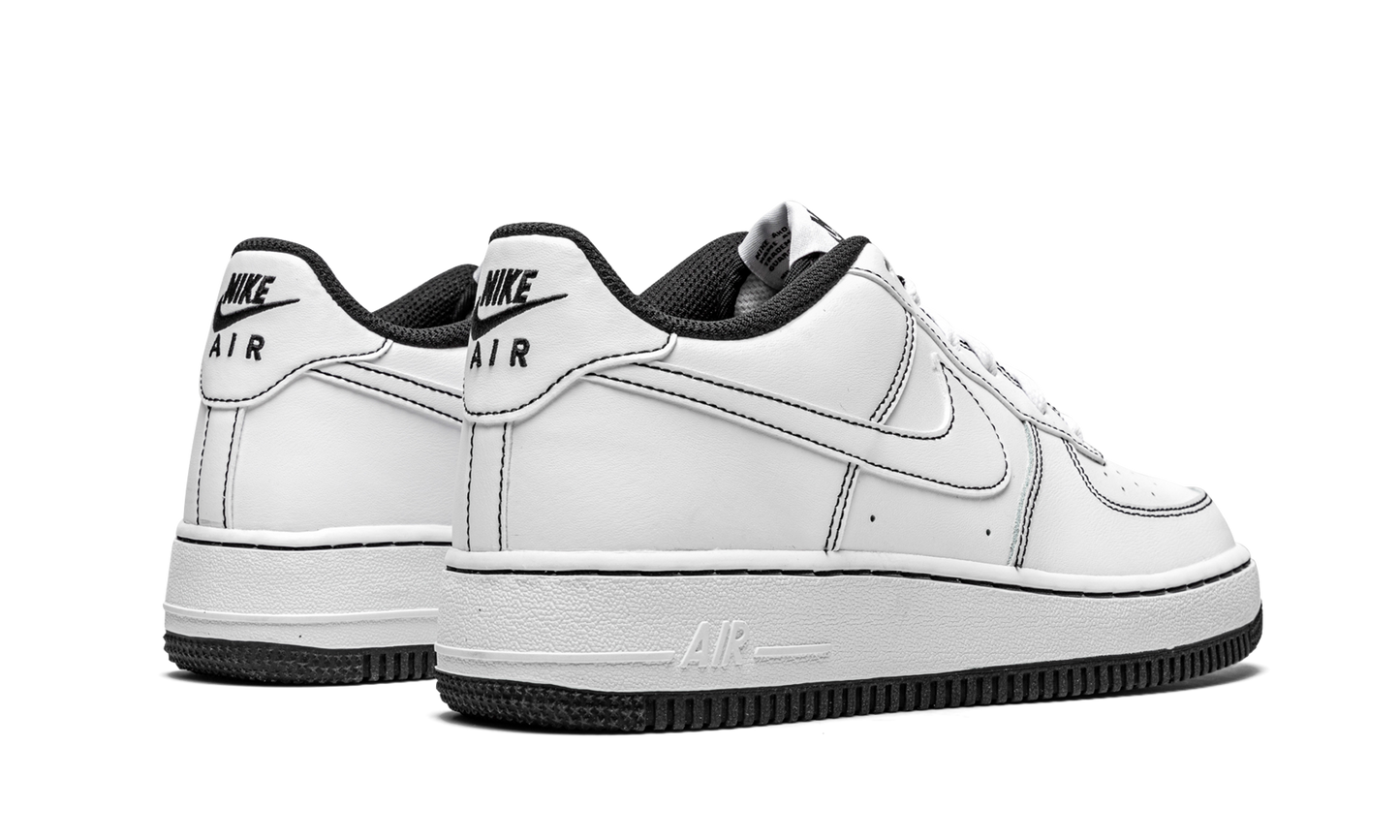 Air Force 1 Low '07 GS "Contrast Stitching - White / Black" CW1575 104