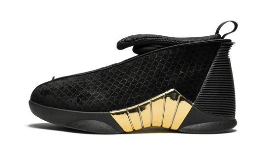 Air Jordan 15 Retro DB GS "BLACK WHITE - METALLIC GOLD"