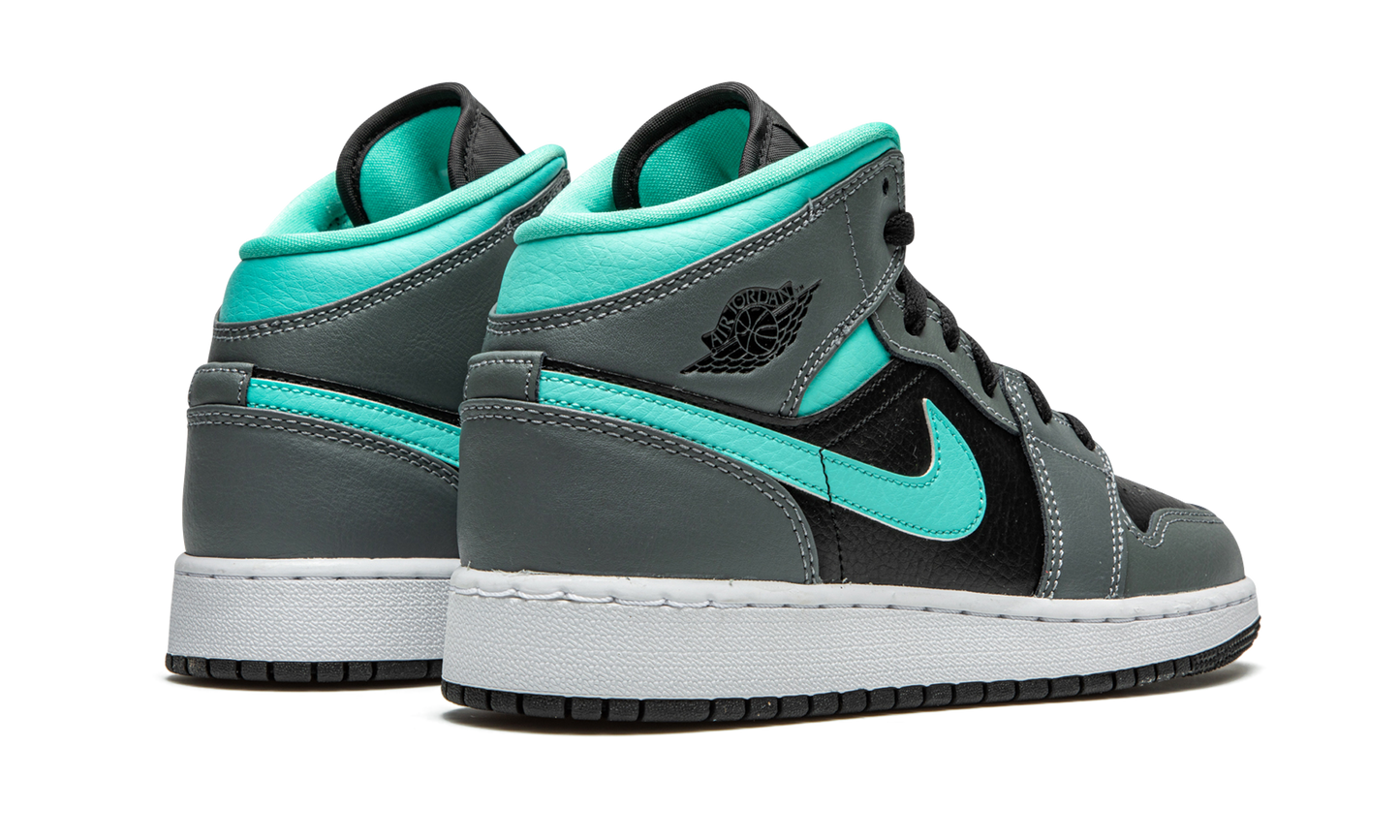 Air Jordan 1 Mid GS "Grey / Aqua"