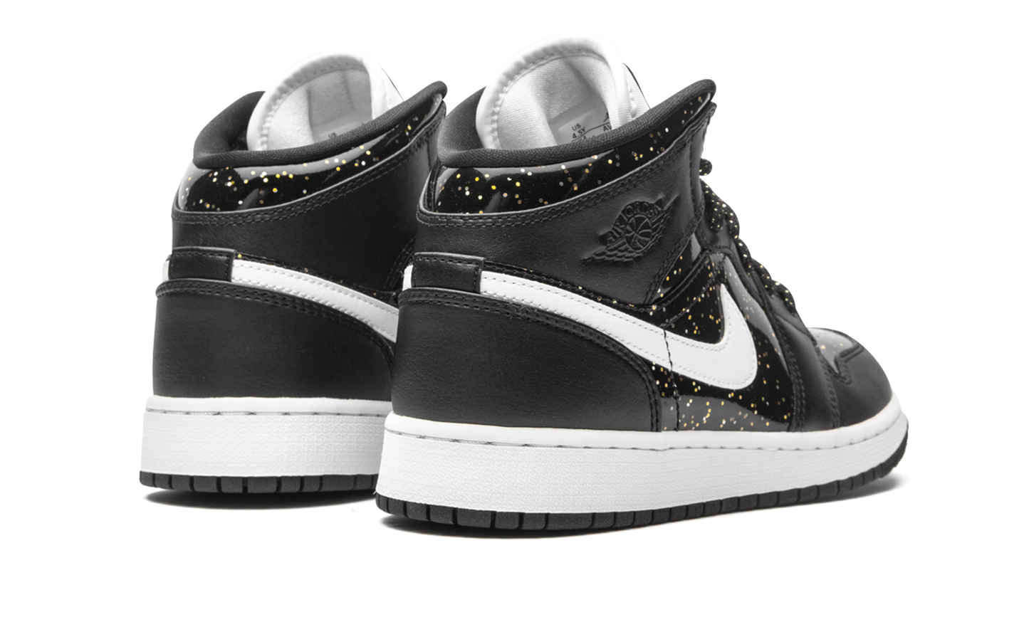 Jordan 1 Mid SE GS "Black Glitter" AV5174 001