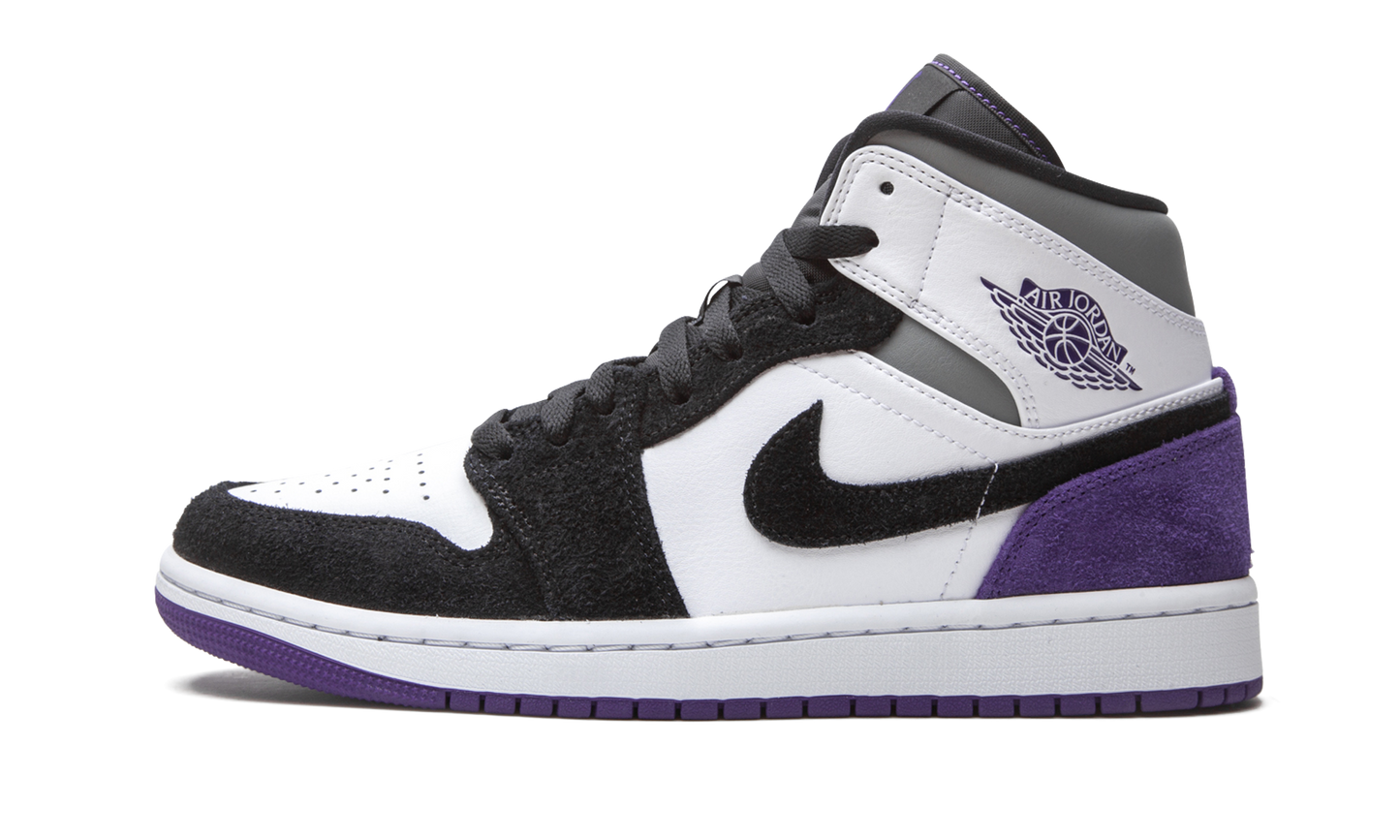 Air Jordan 1 Mid SE "Court Purple Suede" 852542 105