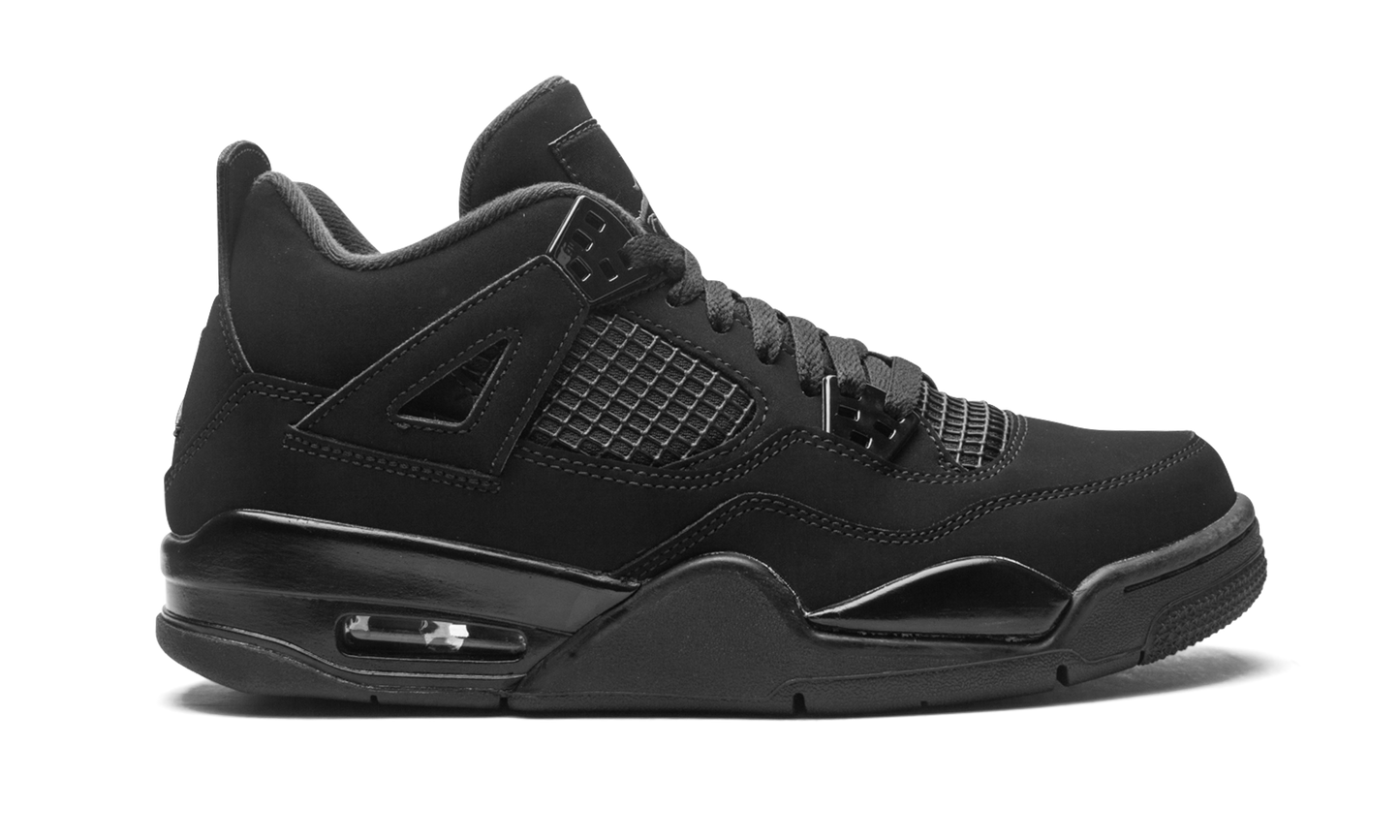 Air Jordan 4 Retro GS "Black Cat" 408452 010