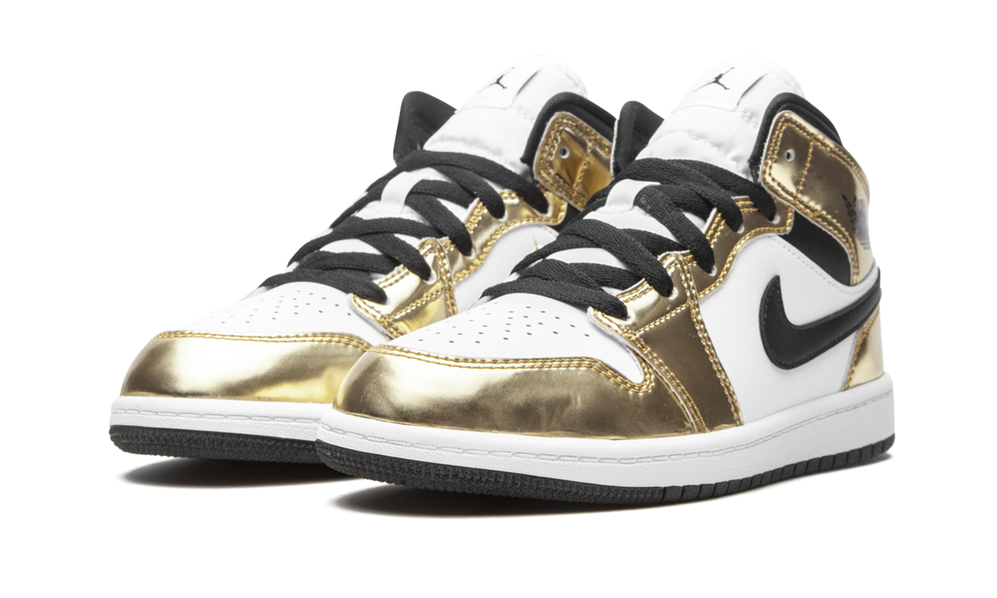 AIR JORDAN 1 MID SE PS "Metallic Gold"