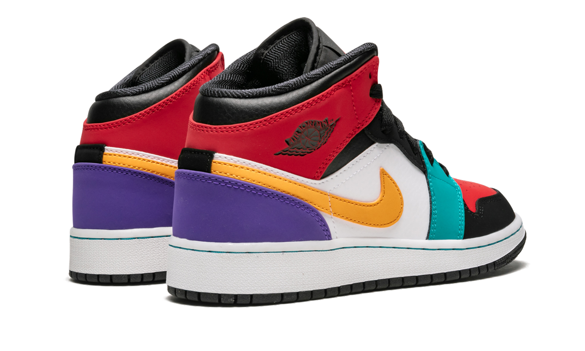 Air Jordan 1 Mid GS "Multicolor" 554725 125