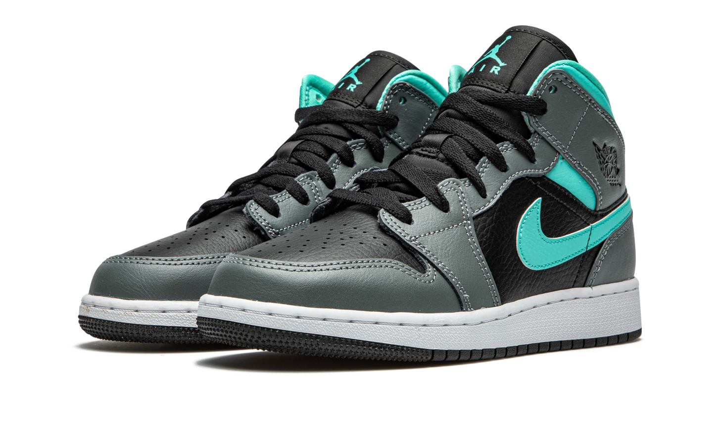 Air Jordan 1 Mid GS "Grey / Aqua"
