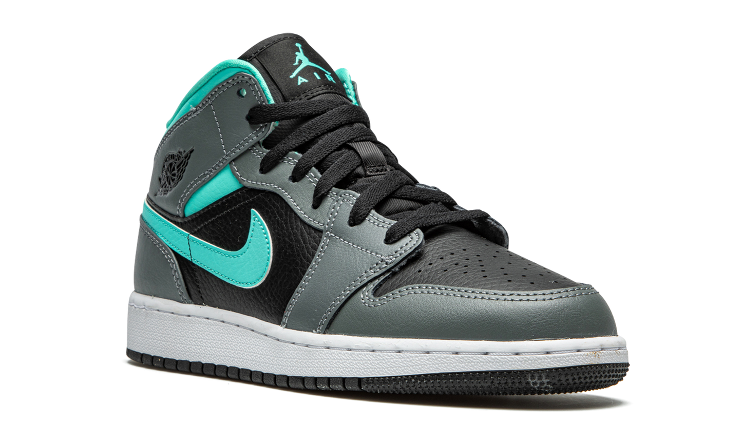 Air Jordan 1 Mid GS "Grey / Aqua"