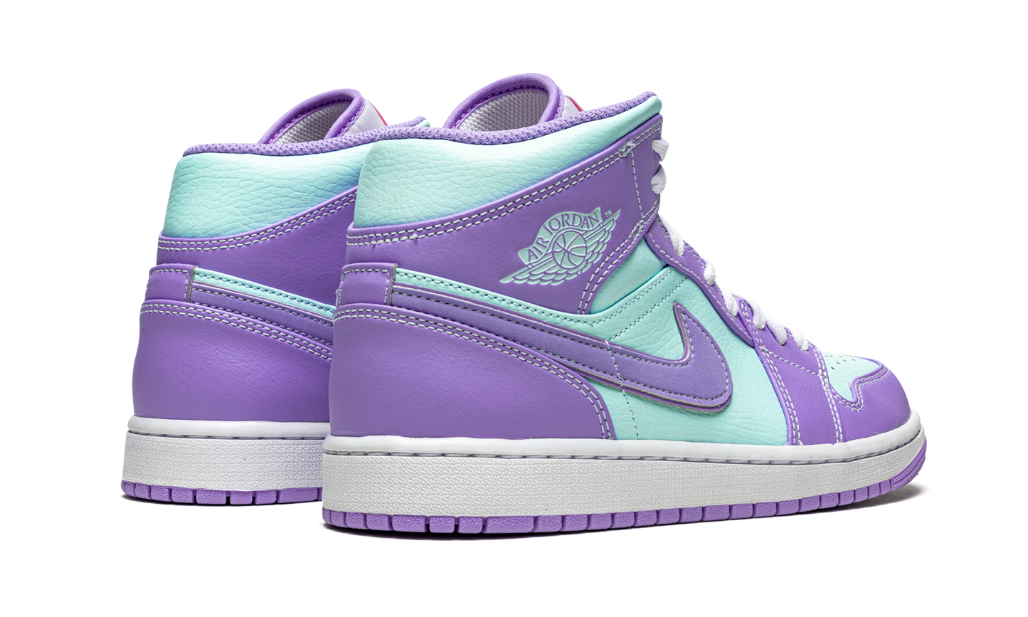 Air Jordan 1 Mid "Purple Pulse / Glacier Blue" 554724 500
