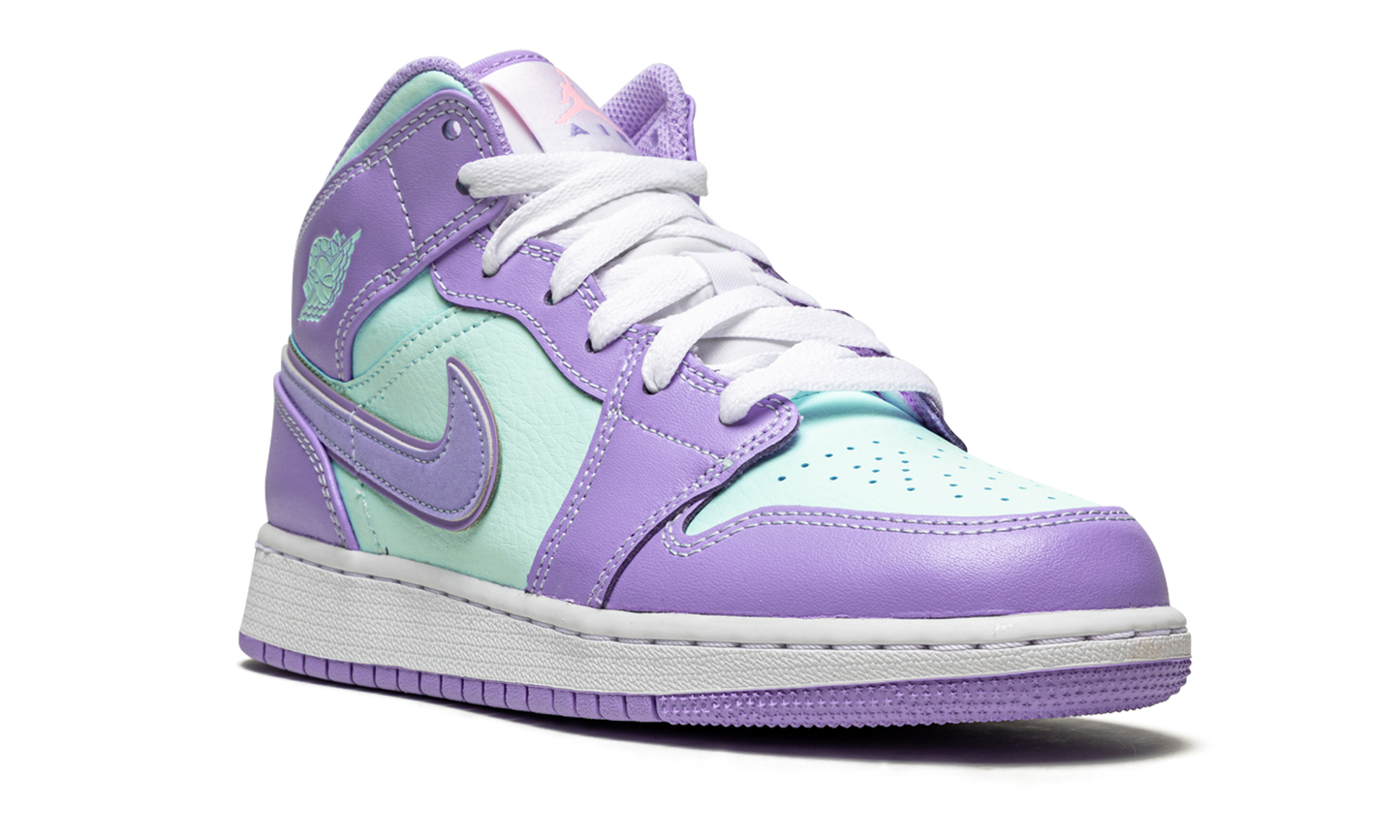 Air Jordan 1 Mid GS "Purple Pulse / Arctic Punch" 554725 500