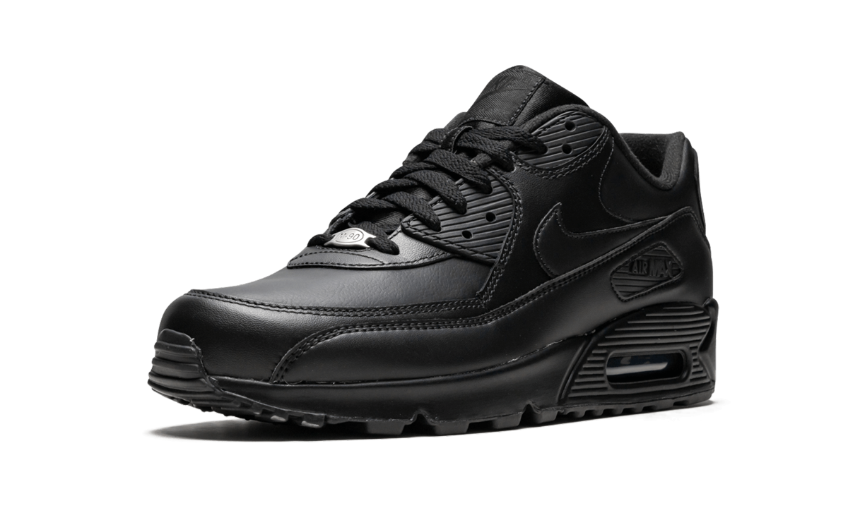Air Max 90 Leather "Triple Black" 302519 001A