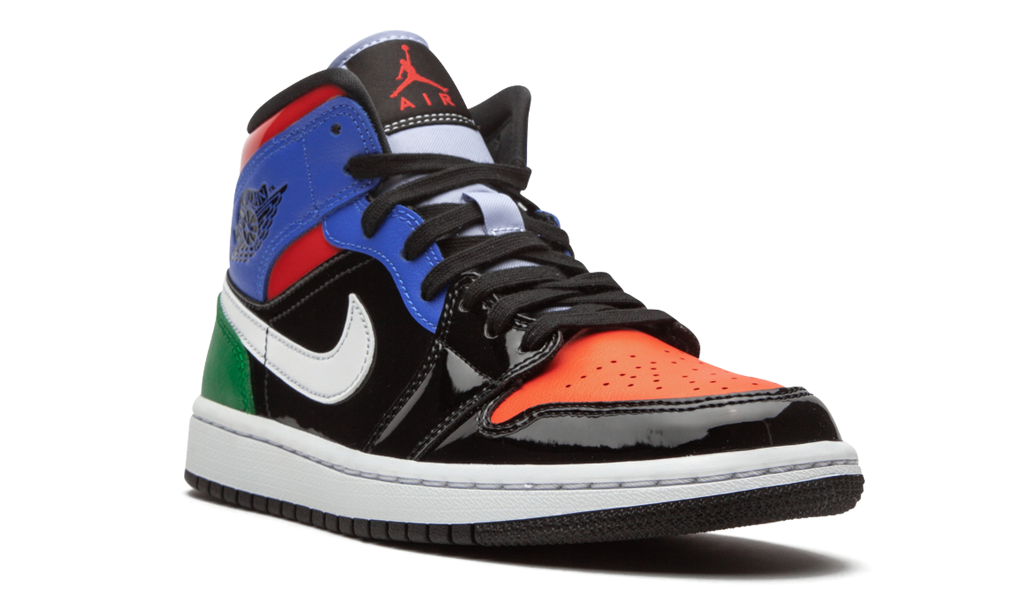 AIR JORDAN 1 MID SE WMNS "Multicolor Patent" CV5276 001