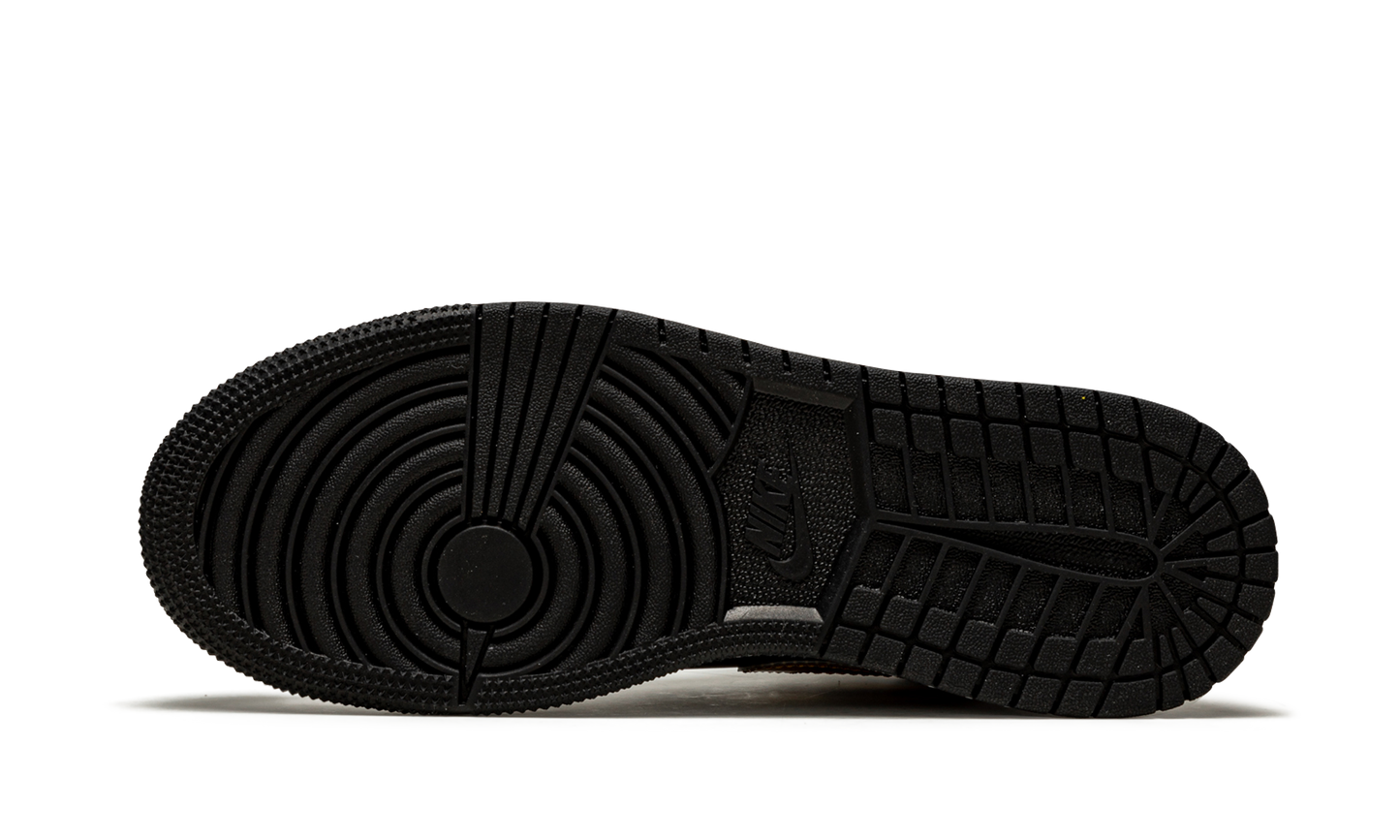 Air Jordan 1 Mid GS "White / Gold / Black" 554725 190