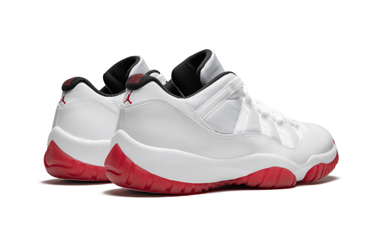 Air Jordan 11 Retro Low "White/Varsity Red" 528895 101