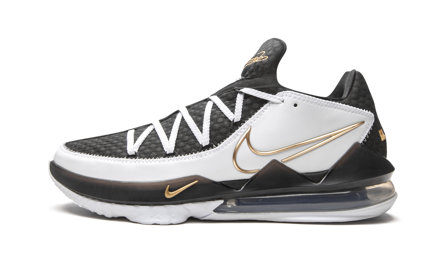 LeBron 17 Low "Black / White / Metallic Gold" CD5007 101