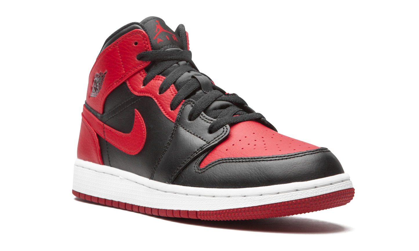 Air Jordan 1 Mid GS "Banned 2020" 554725 074