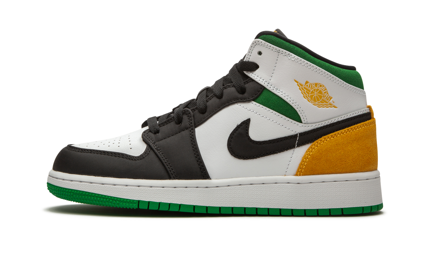 Air Jordan 1 Mid SE GS "Laser Orange / Lucky Green" BQ6931 101