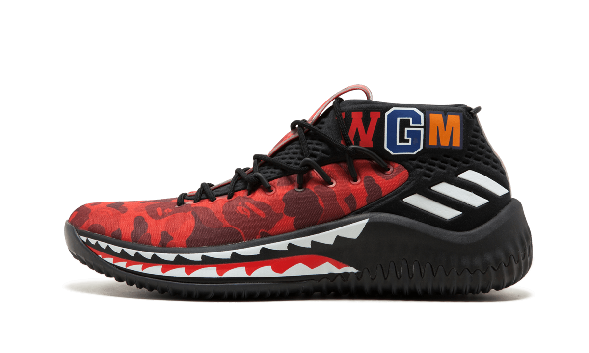 DAME4 Bape "Red Shark ABC Camo"