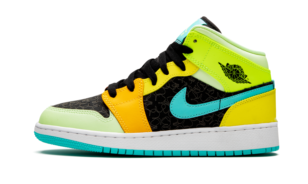 Air Jordan 1 Mid SE GS "Four Leaf Clover" BQ6931 037