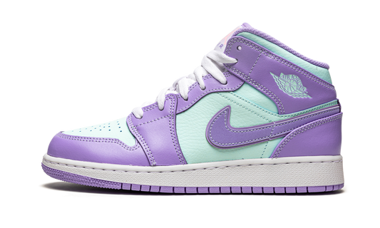 Air Jordan 1 Mid GS "Purple Pulse / Arctic Punch" 554725 500