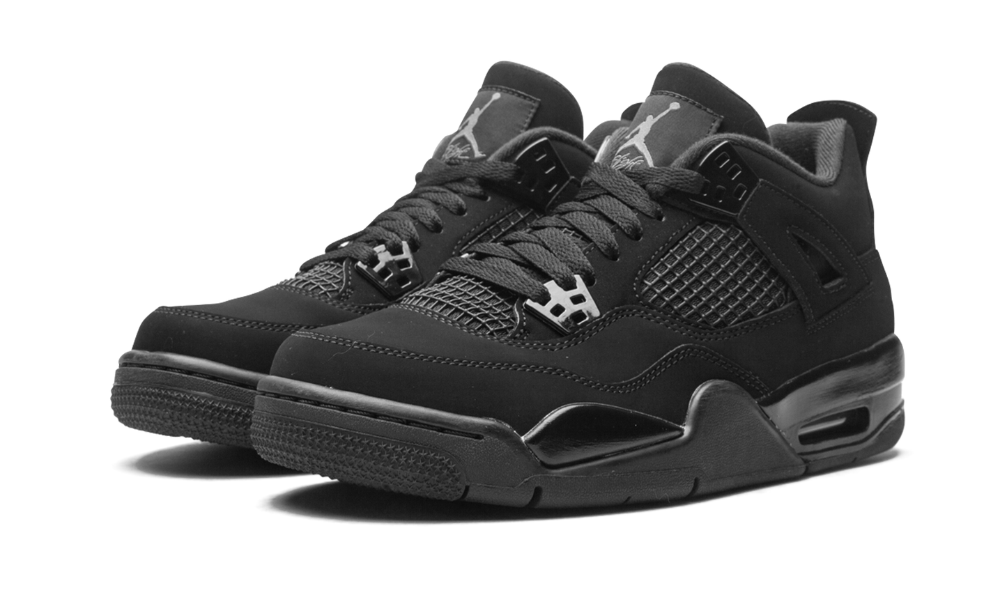 Air Jordan 4 Retro GS "Black Cat" 408452 010