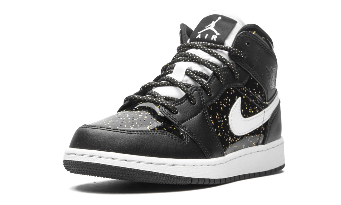 Jordan 1 Mid SE GS "Black Glitter" AV5174 001