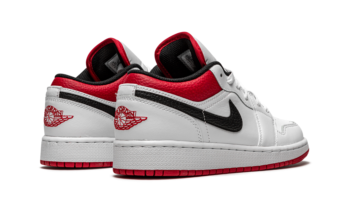 Air Jordan 1 Low GS "White / Gym Red" 553560 118