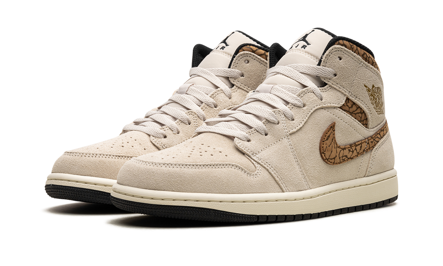 Air Jordan 1 Mid "Brown Elephant" DZ4129 102