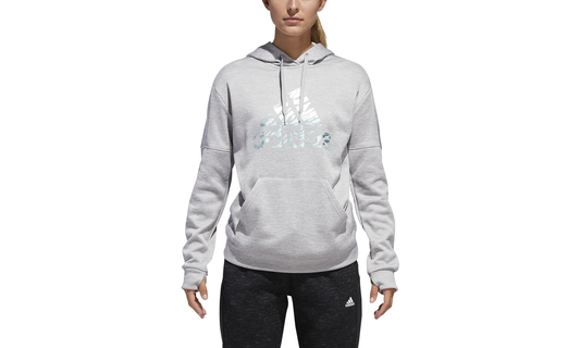 Athletics Badge Of Sport Camo Print Hoodie "Grey" CX5128