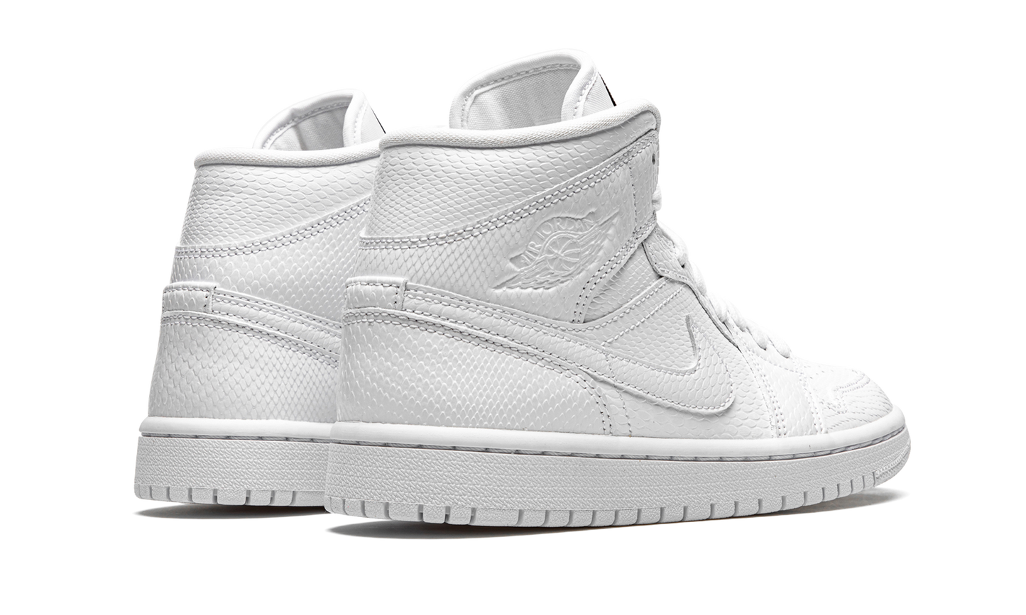 AIR JORDAN 1 MID WMNS "White Snakeskin" BQ6472 110