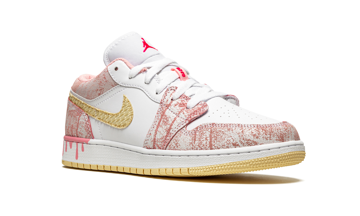 Air Jordan 1 Low SE GS "Paint Drip" CW7104 601