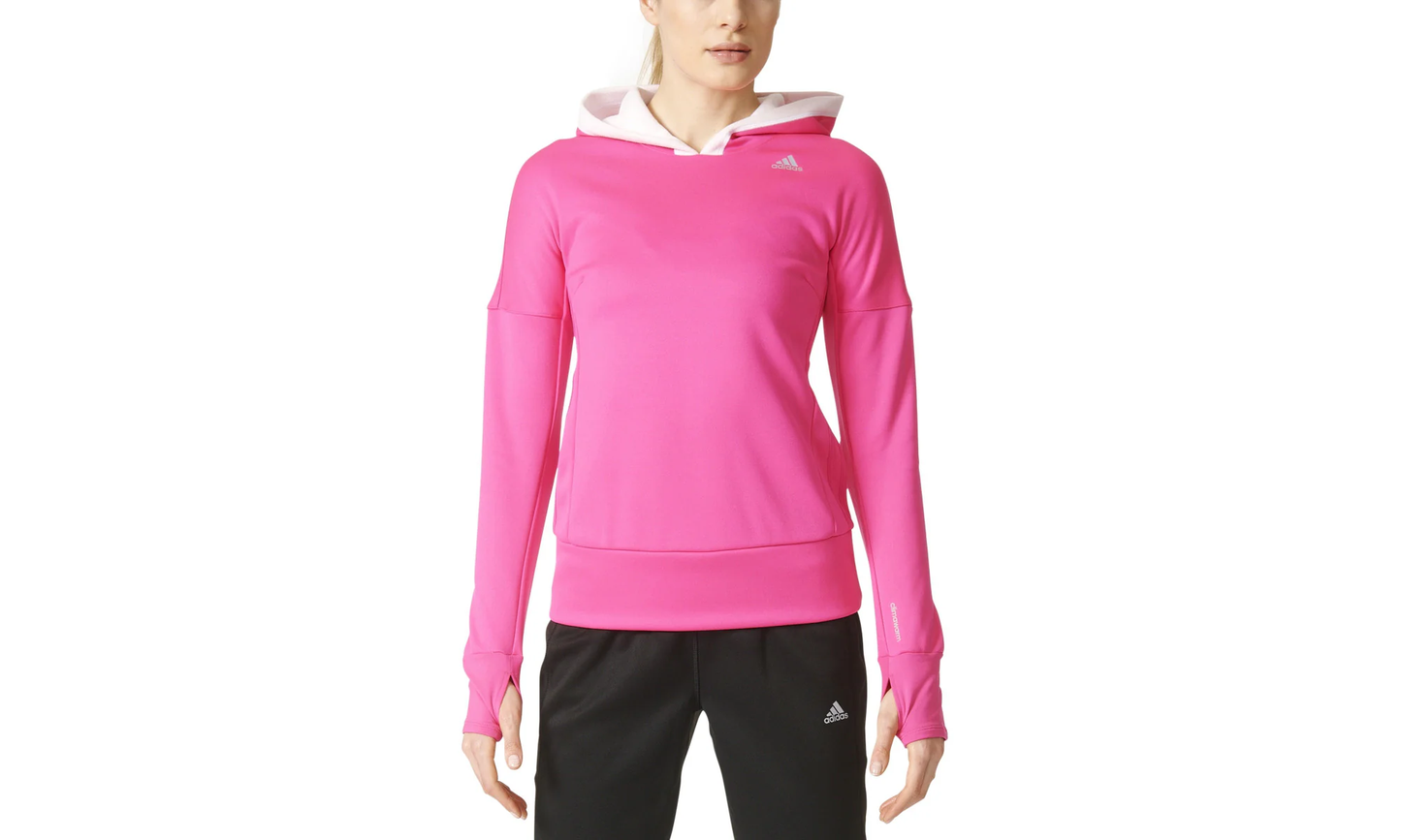 Response Climawarm Astro Running Hoodie "Shock Pink / White" B48021