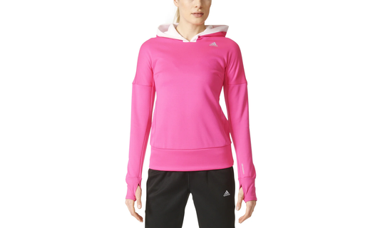 Response Climawarm Astro Running Hoodie "Shock Pink / White" B48021