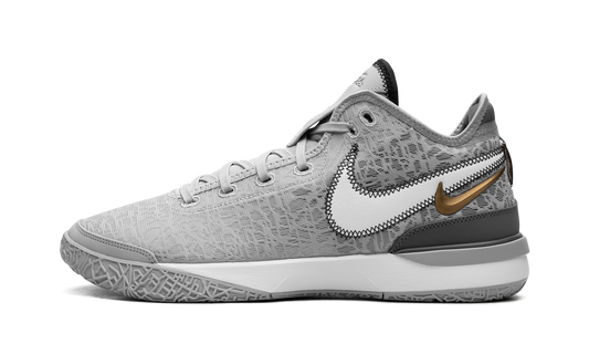 Zoom LeBron NXXT Gen "Wolf Grey Metallic Gold" DR8784 004