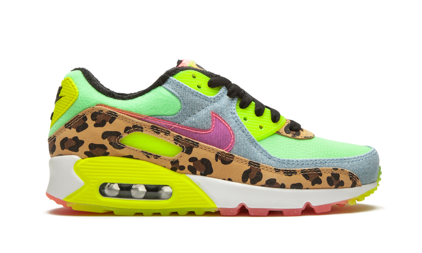 W Air Max 90 LX "Denim Leopard Print" CW3499 300