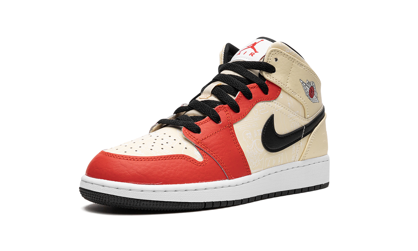 Jordan 1 Mid SS GS "Dunk Contest '88" DV7012 100