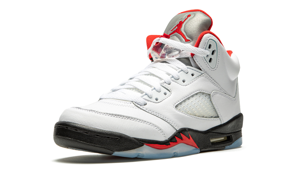 Air Jordan 5 Retro GS "Fire Red Silver Tongue" 440888 102
