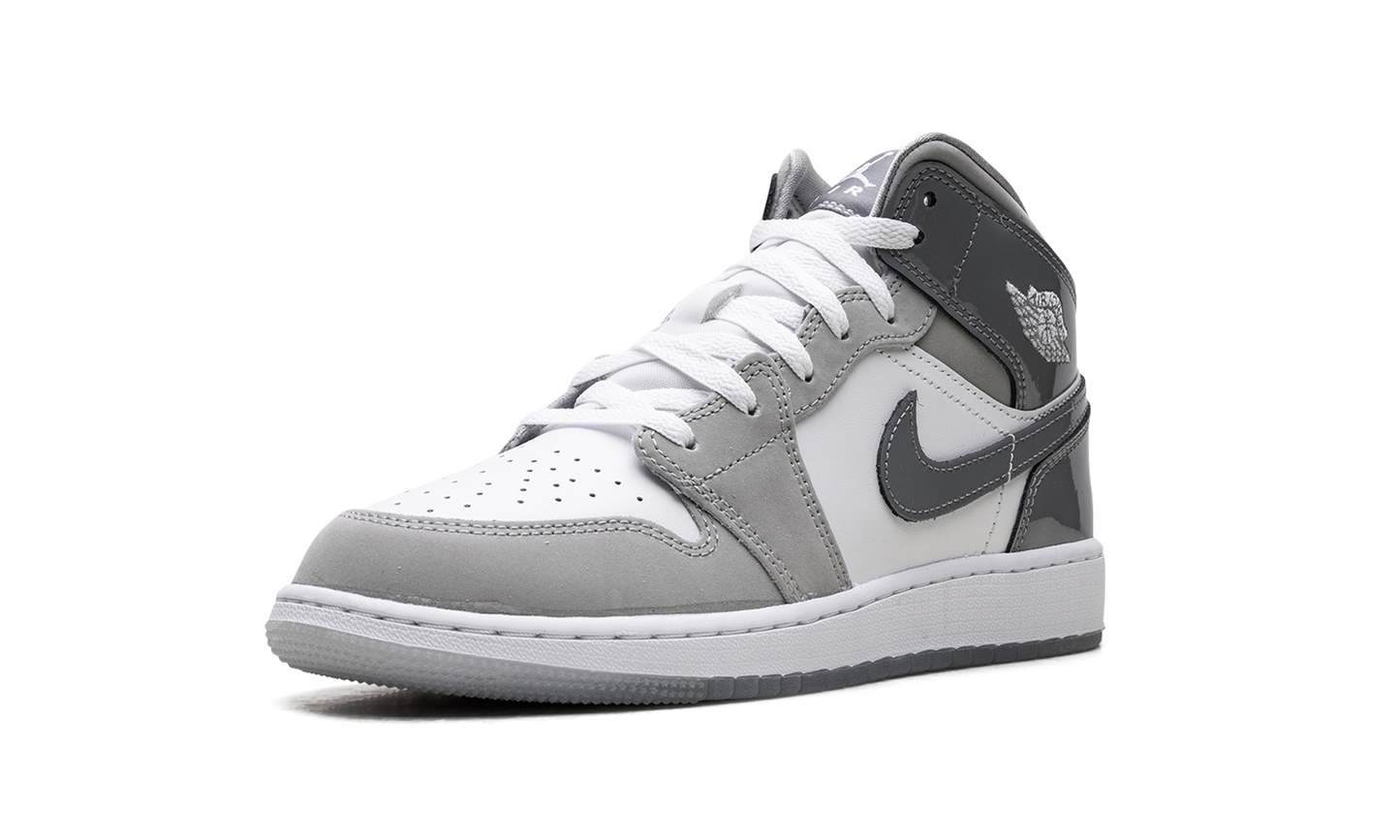 Jordan 1 Mid GS "White Medium Cool Grey" HF3193 100