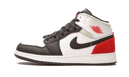 Air Jordan 1 Mid SE GS "Red / Grey / Black Toe" BQ6931 100