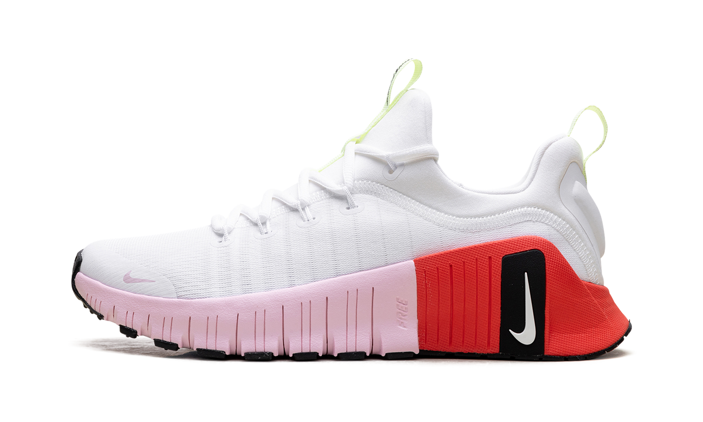 Free Metcon 6 WMNS "White Barely Volt Bright Crimson Pink Foam" IB4526 100