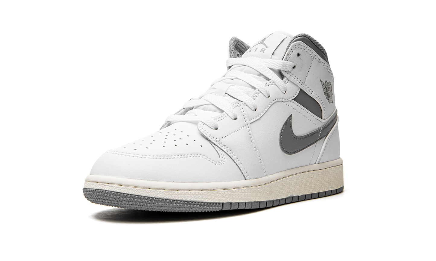 Air Jordan 1 Mid GS "Neutral Grey" 554725 135