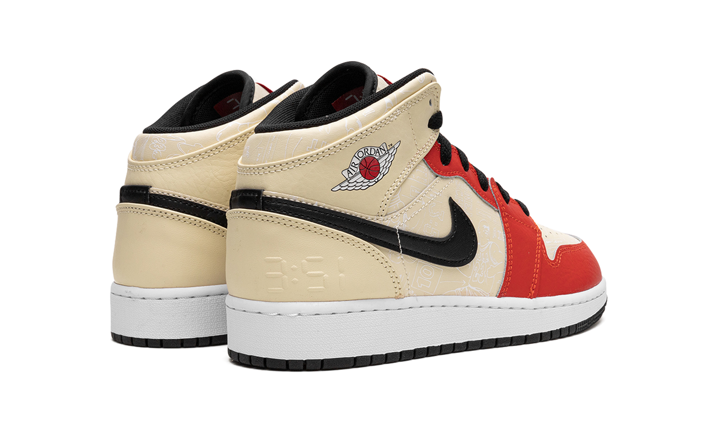 Jordan 1 Mid SS GS "Dunk Contest '88" DV7012 100